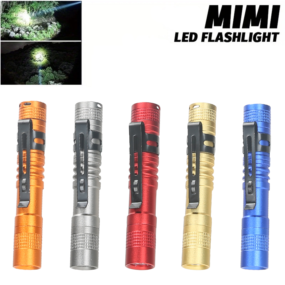 Outdoor Adventure Trips - 미니 휴대용 LED 펜 라이트 클립