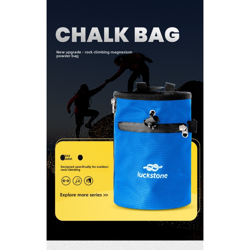 Chalk Bag Bouldering - 등산용 초크백 방수 볼더링 파우치 끈