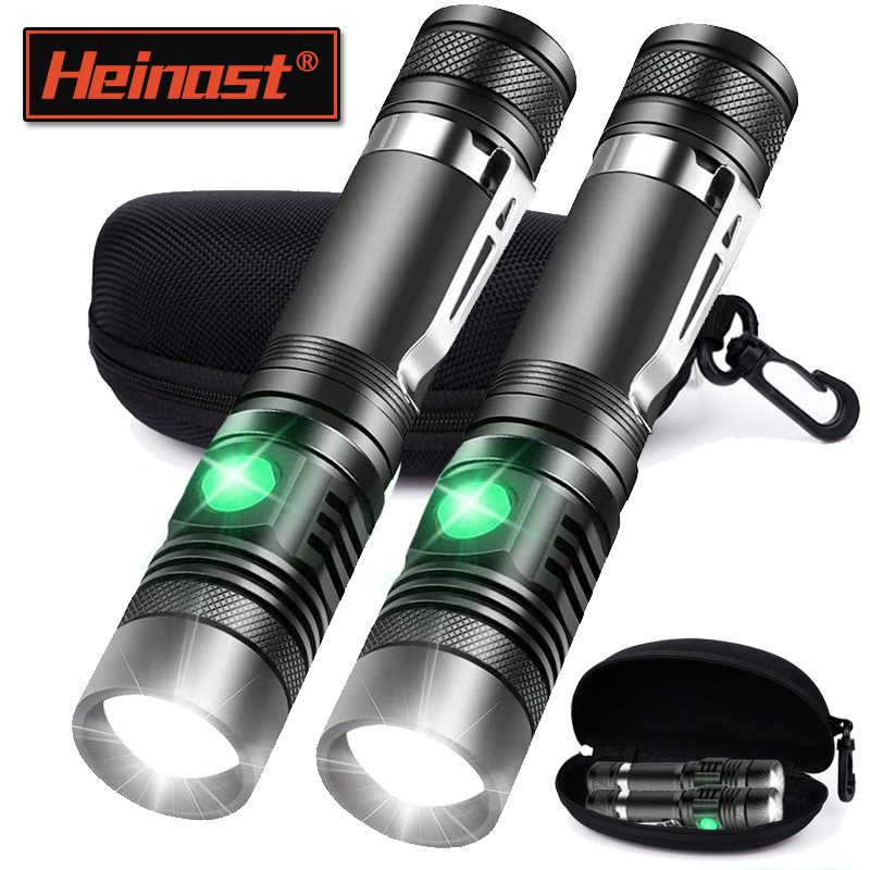Outdoor Adventure Hunt - 충전식 T6 핸드헬드 플래시라이트 18650 사용