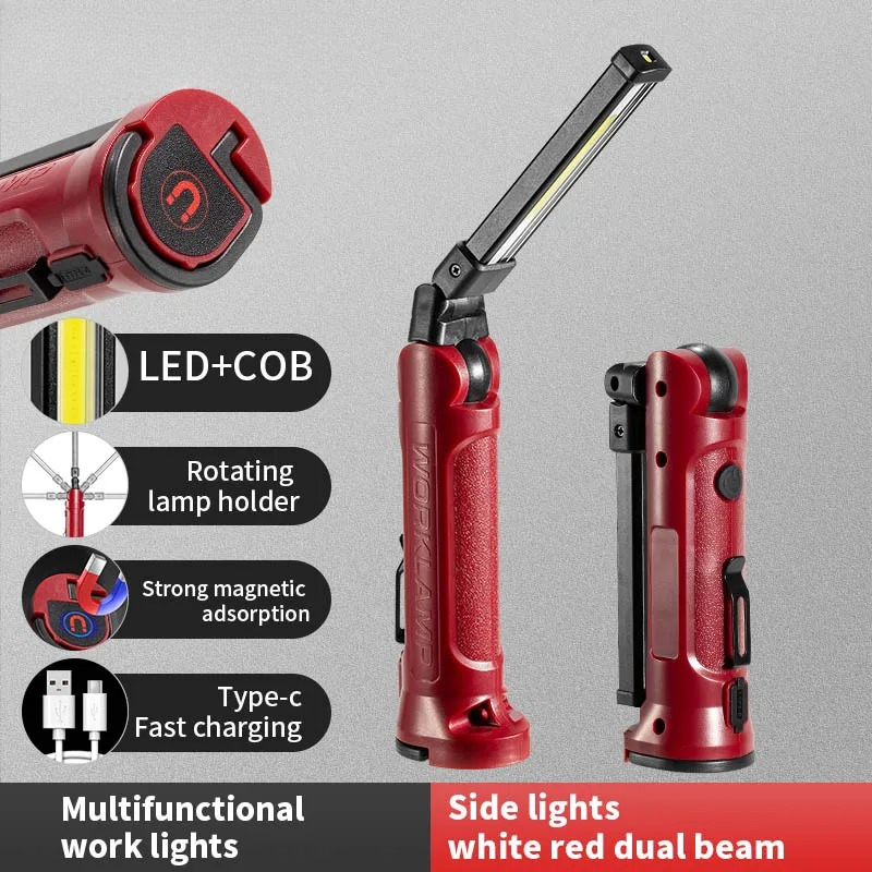 Outdoor Adventure Trips - COB LED 작업 조명 충전식 접이식
