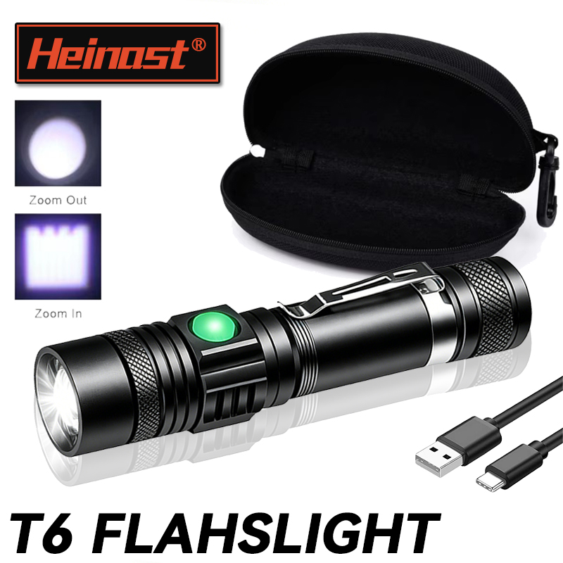 T6 LED 충전식 손전등, 18650 줌이 가능한 토 - Outdoor Adventure Hunt 리뷰 및 가격