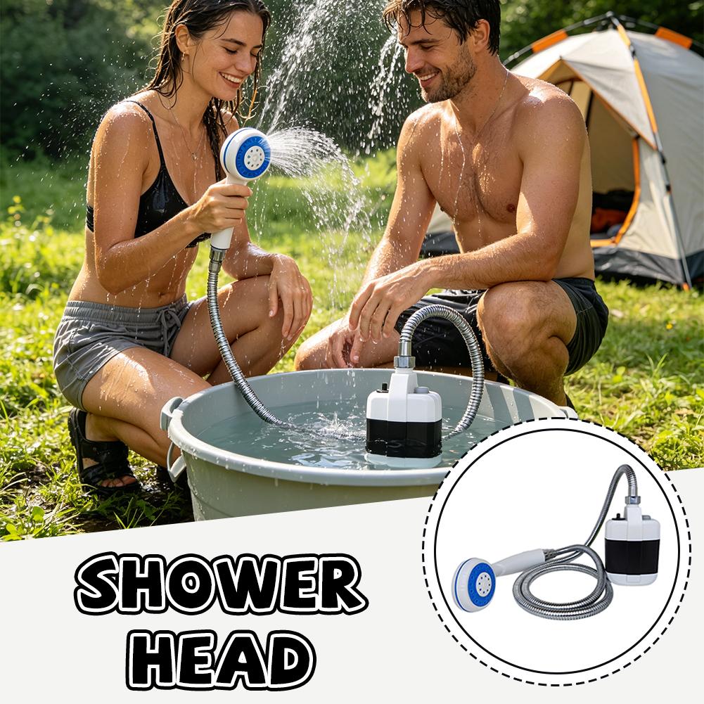 USB 충전식 휴대용 전기 샤워 펌프, 야외 캠핑 여행 - Outdoor Adventure Trips 리뷰 및 가격