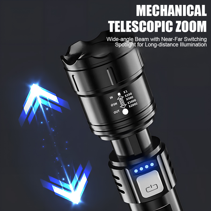고출력 P50 LED 손전등 USB 충전식 줌 핸드헬드 - Outdoor Adventure Trips 리뷰 및 가격