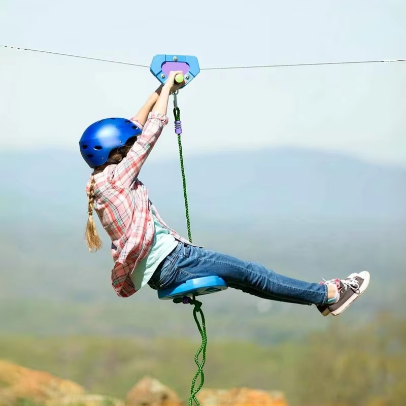 지퍼라인 게임 세트, 튼튼한 시트와 풀리가 있는 야외  - Outdoor Adventure Ziplines & Waterfall 리뷰 및 가격