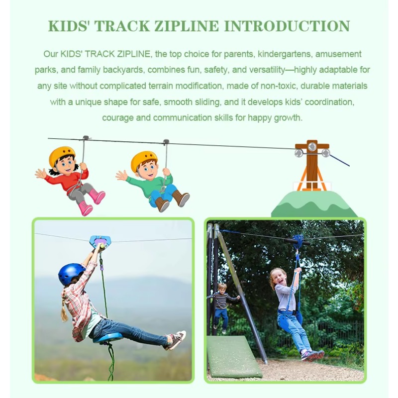 지퍼라인 게임 세트, 튼튼한 시트와 풀리가 있는 야외  - Outdoor Adventure Ziplines & Waterfall 리뷰 및 가격