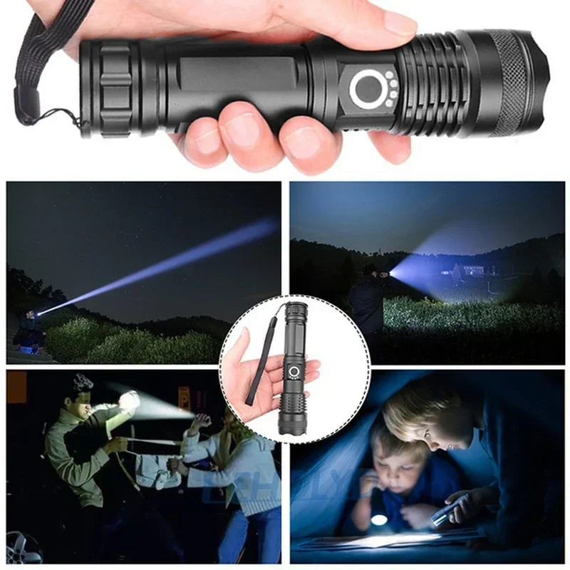 고출력 XHP70 LED 손전등 USB-C 충전식 토치 - Outdoor Adventure Trips 리뷰 및 가격